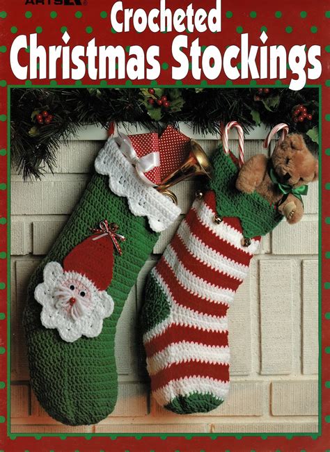 Lovely Crochet Christmas Stockings Vintage Crochet Pattern | Etsy