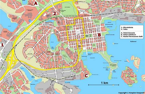 Kuopio Kartta Maps - Suomen Kartta