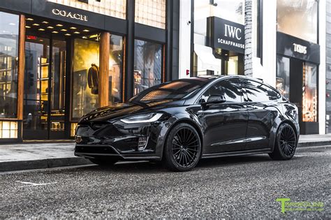 T Largo 7: Black and Orange Tesla Model X by T Sportline - GTspirit