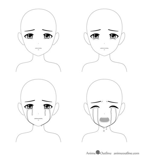 4 ways to draw crying anime eyes | Anime eyes, Anime crying, Eye drawing