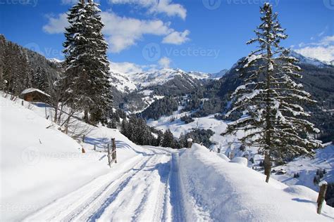 Winter landscape in Austrian Alps 18837862 Stock Photo at Vecteezy