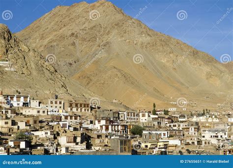 Town of Leh, Capital of Ladakh Stock Image - Image of building, antique ...