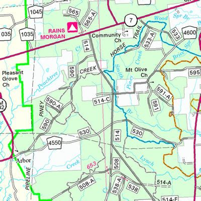 Davy Crockett National Forest Visitor Map by US Forest Service R8 ...