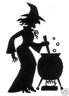 Halloween witch and cauldron silhouette pictures clipart gif Images | Funny Halloween Day 2019 ...