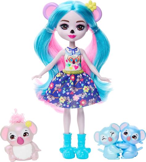 Amazon.com: Enchantimals -Dolls, Glam Party Karalee Koala Doll, Animal Friend Bloke and 2 Buddy ...