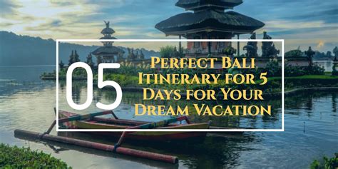 Perfect Bali Itinerary for 5 Days for Your Dream Vacation - Travlics