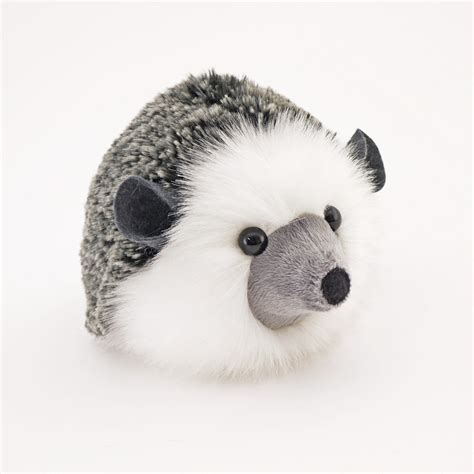 Hemingway the Black and Grey Hedgehog Stuffed Animal Plush Toy – FUZZIGGLES