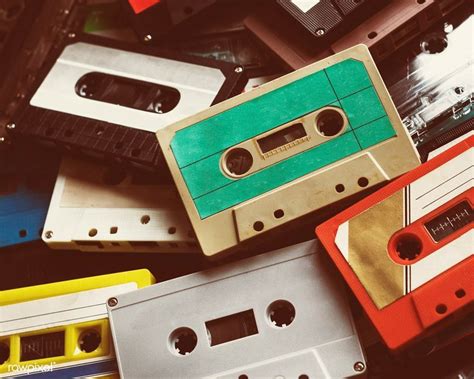 Download premium image of Vintage cassette tapes collection 52049 | Retro music, Cassette ...