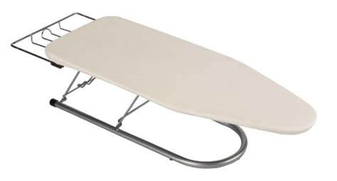 131210 Small Steel Table Top Ironing Board with Iron Rest | Natural ...