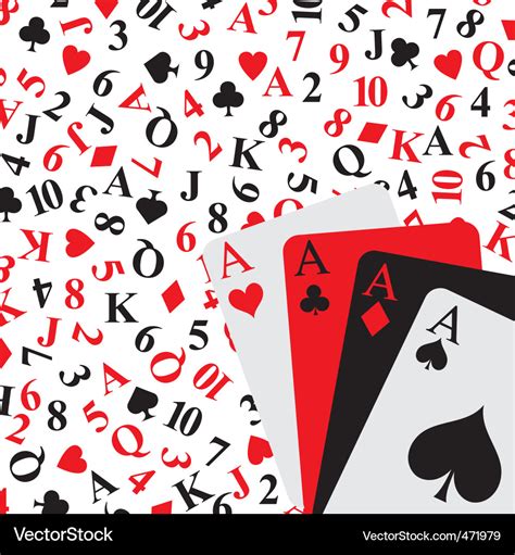 Poker cards Royalty Free Vector Image - VectorStock