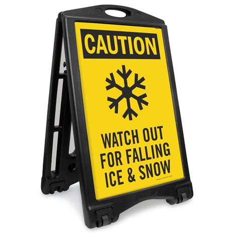 Ice Alert Signs - Watch Out For Ice Signs, Ice Warning Signs