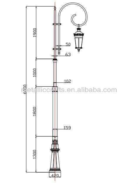 Cast Iron Led Street Lighting Road Lamp Poles Outdoor Garden Decoraitive Street Lamp Post - Buy ...