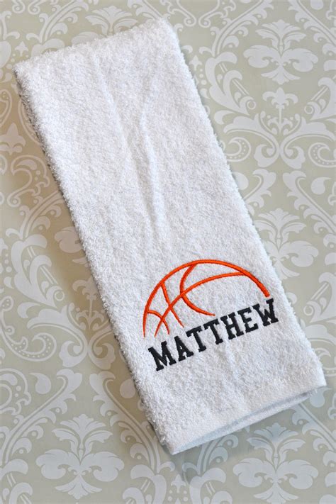 Personalized Basketball Towel 2 BST02 // Basketball Gifts // | Etsy