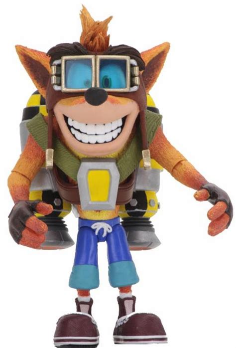 NECA Crash Bandicoot Crash 7 Deluxe Action Figure with Jet Pack - ToyWiz