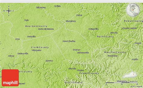 Physical 3D Map of Montgomery County