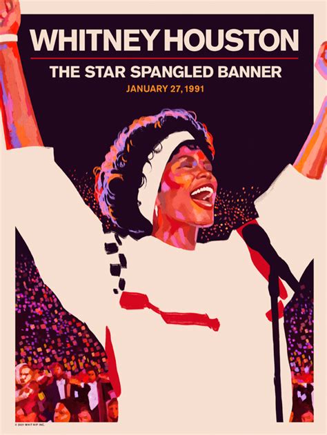 Whitney Houston Star Spangled Banner 30th Anniversary by Akiko Stehrenberger | Star spangled ...