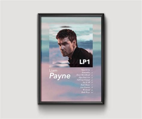 Liam Payne LP1 Album Print/Poster in PASTEL | Etsy