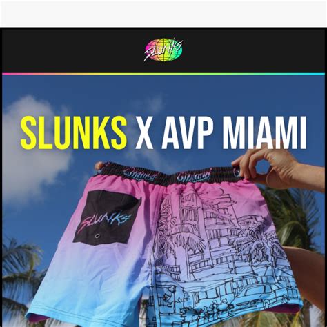 SLUNKS X AVP MIAMI - Slunks Swimwear