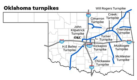 Toll Roads Oklahoma Map - Allyce Maitilde