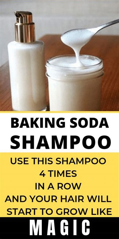 Here is a powerful DIY Baking Soda Shampoo For Natural Hair Growth that ...