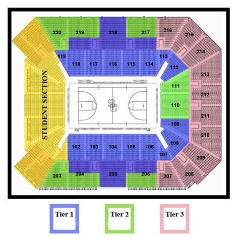 Galen Center Seating Chart View - Center Seating Chart