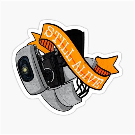 "GLaDOS still alive " Sticker for Sale by riotboi | Redbubble