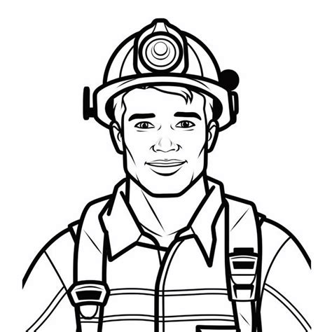 Firefighter Equipment Coloring Page - Coloring Page