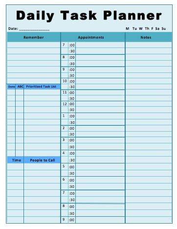 Daily Task List Template For Work Free Printable Temp - vrogue.co