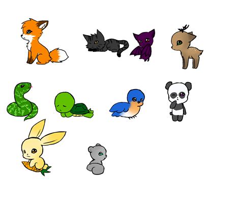 chibi animals by summ78 on DeviantArt