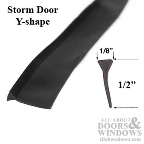 Larson Y-shape, Storm Door Sweep, 36 inch - Black