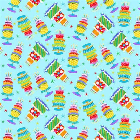 Party Time Multi Birthday Cake Fabric by Sharla Fults - Studio e Fabrics | My Favorite Quilt Store