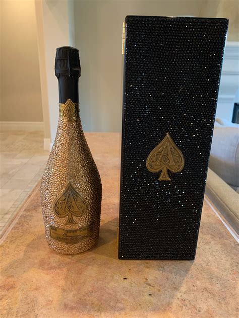 Ace of Spades champagne covered with Swarovski Crystals | Bedazzled ...