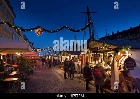 Nyhavn, Christmas Market, Copenhagen Stock Photo - Alamy