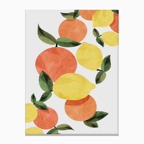 Oranges And Lemons Art Print by Dan Hobday Art - Fy