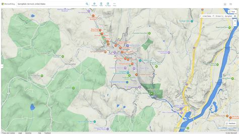 Springfield Vermont Map - United States