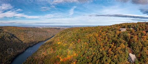 Coopers Rock state park overlook over the Cheat River in West Virginia with fall colors 11974021 ...