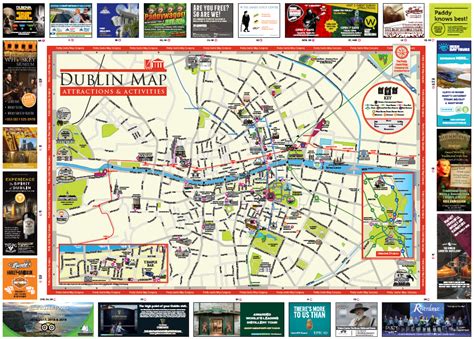 Dublin Attractions and Activities Map and Guide - Pretty Useful Map Co.