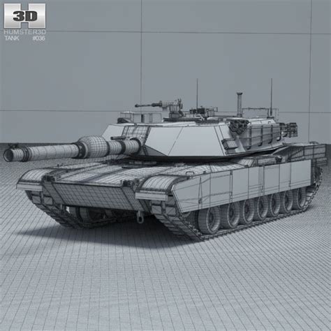 M1A1 Abrams 3D model - Military on Hum3D