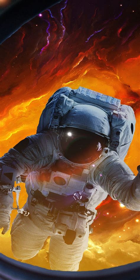 Download 1440x2880 wallpaper spacewalk, astronaut, art, lg v30, lg g6 ...