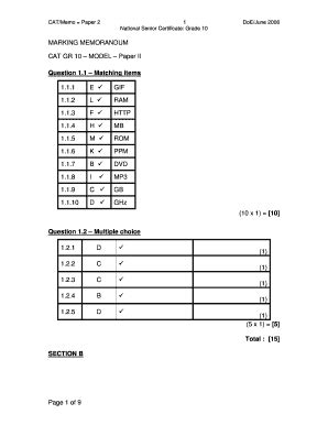 Grade 10 Tourism Pat Answers 2020 - Fill and Sign Printable Template Online