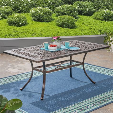 Outdoor Rectangle Patio Table Clearance!mf Studio Outdoor Dining Table Slatted Rectangle Patio ...