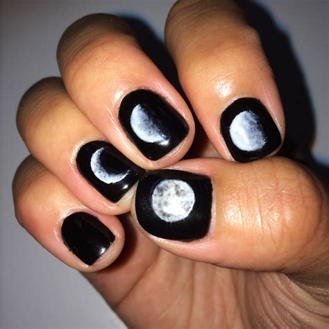 Phases of the moon nail art | Moon nails, Nail prices, Nail art