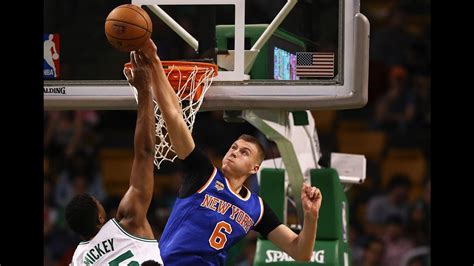 Kristaps Porzingis Highlights | Pre-Season @ Boston - YouTube