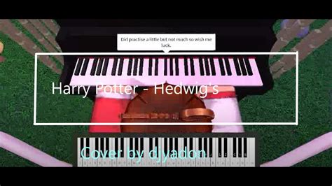 Roblox piano|Harry Potter - Hedwig's. - YouTube