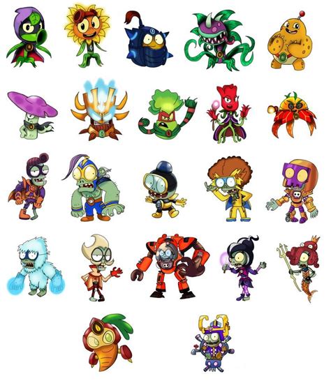 Plants vs Zombies Heroes Characters by JustinC1234 on DeviantArt | Plants vs zombies, Plant ...