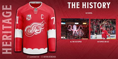 Designer creates octopus-inspired Red Wings heritage jersey concept