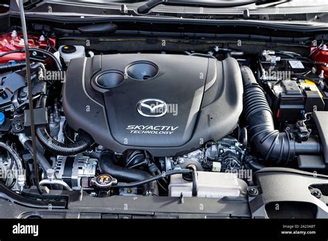 Mazda engine with Skyactiv technology Stock Photo - Alamy