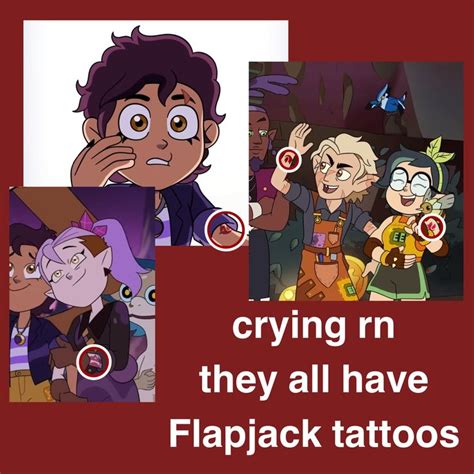 The Owl House Flapjack Tattoo