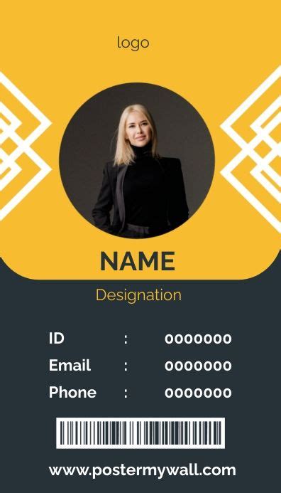 31,970+ customizable design templates for ‘id card design’ Modern Business Cards, Business Card ...