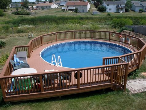 Pool Deck Plans Foot Round Picture | Pool deck plans, In ground pools, Round above ground pool